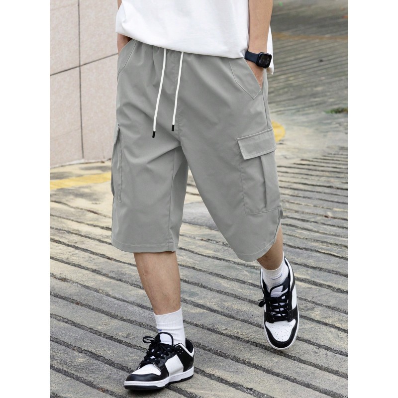 Men's Multi-Pocket Work Shorts, Men's Casual Shorts