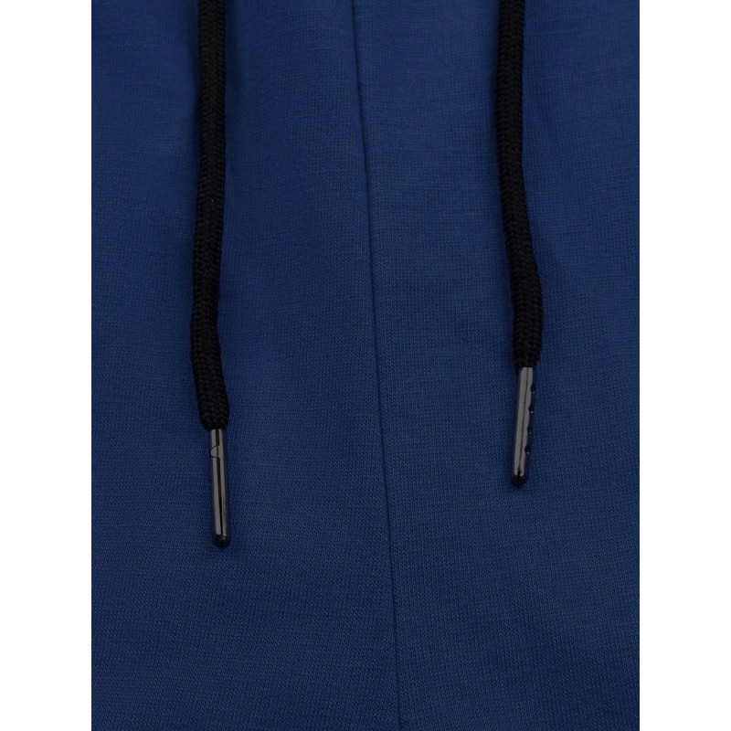 Men Striped Tape Side Flap Pocket Drawstring Waist Jogger Sweatpants